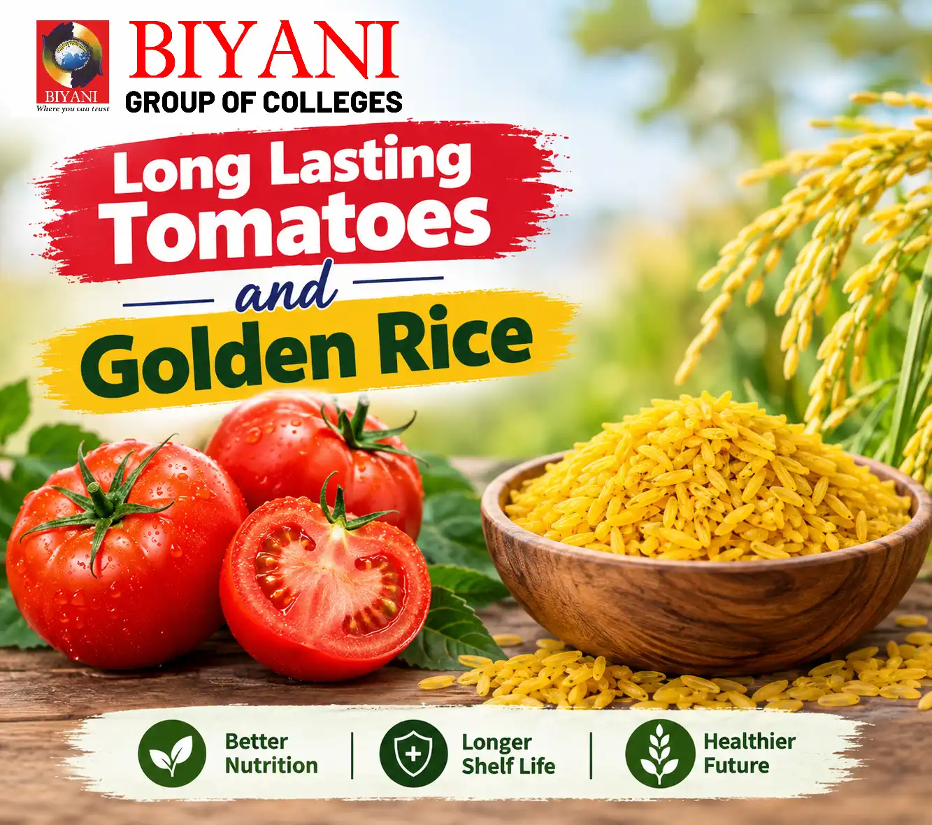 Long Lasting Tomatoes and Golden Rice
