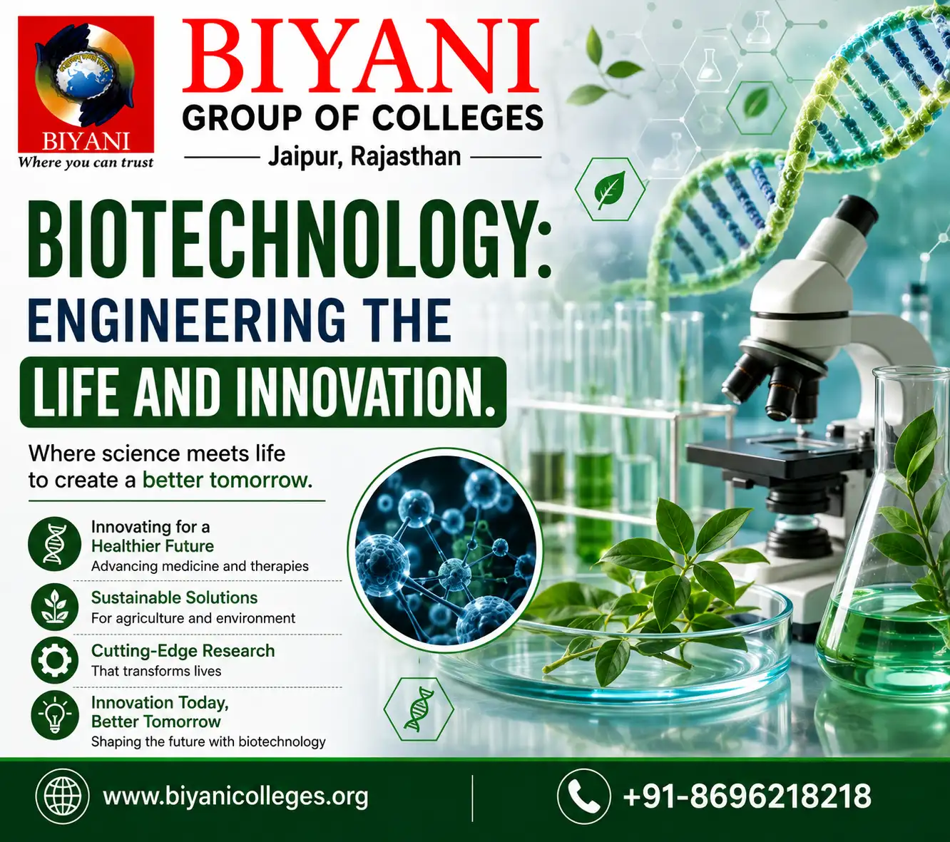 Biotechnology Engineering the Life and Innovation