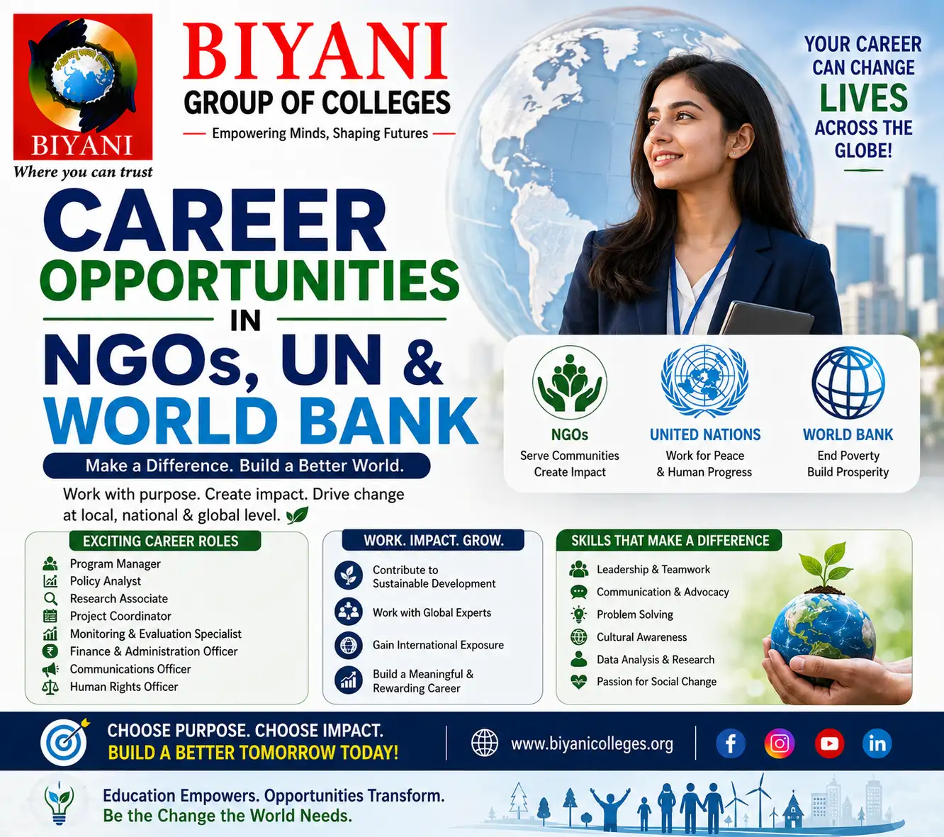 Career Opportunities in NGOs, UN & World Bank