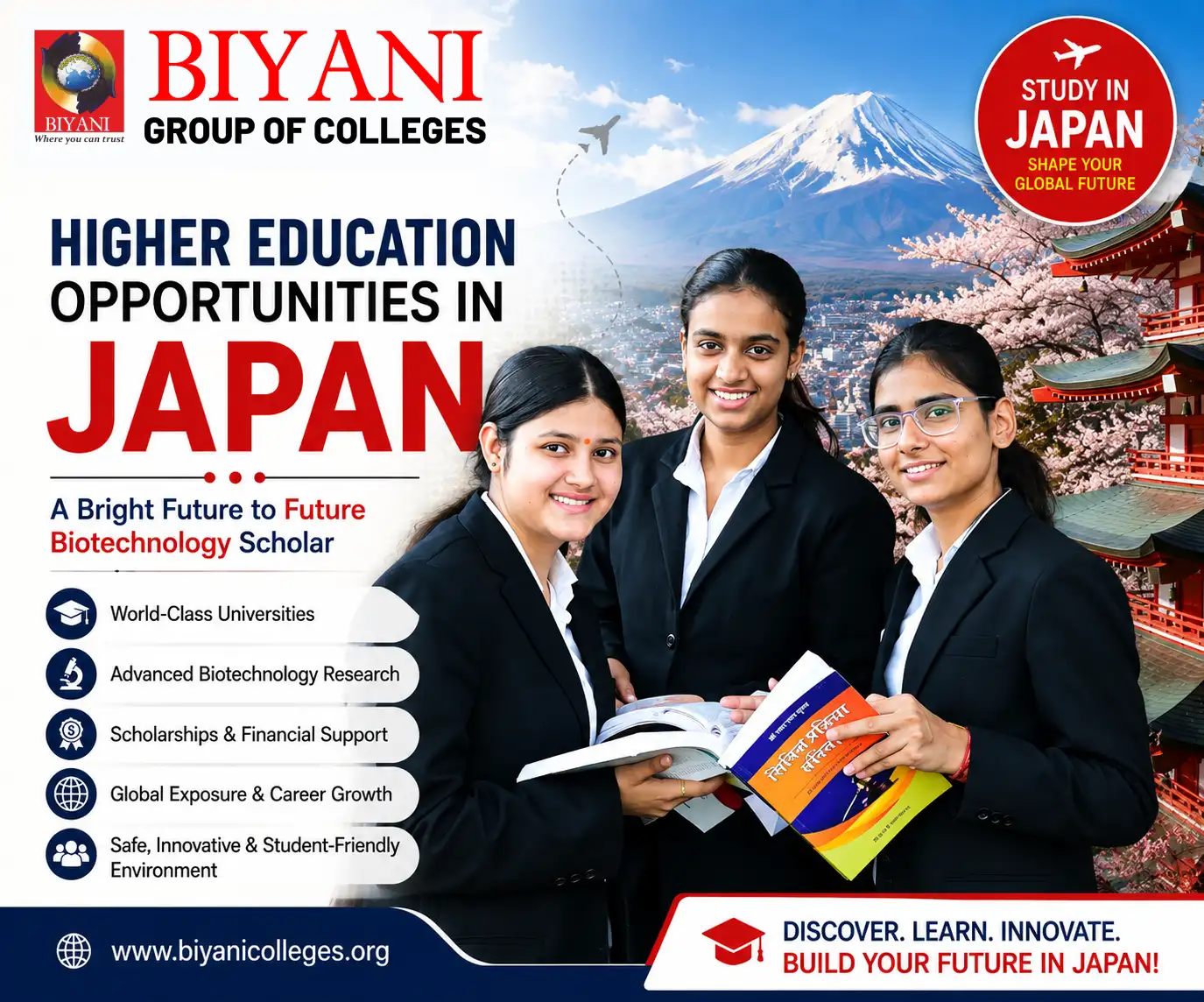 Higher Education Opportunities in Japan A Bright Future to Future Biotechnology Scholar
