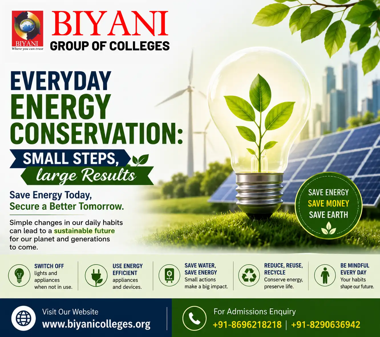 Everyday Energy Conservation Small Steps, large Results