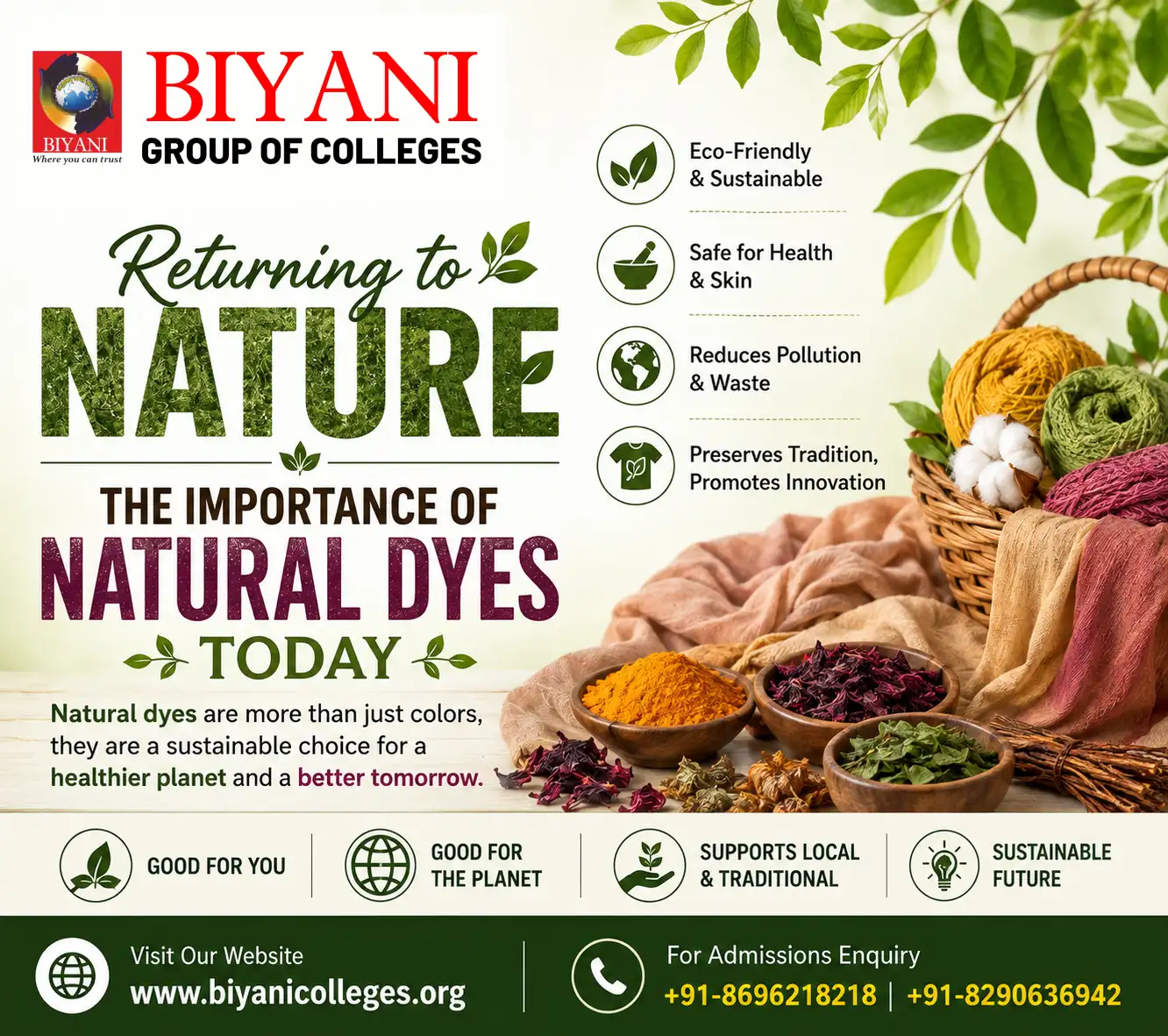 Returning to Nature The Importance of Natural Dyes Today