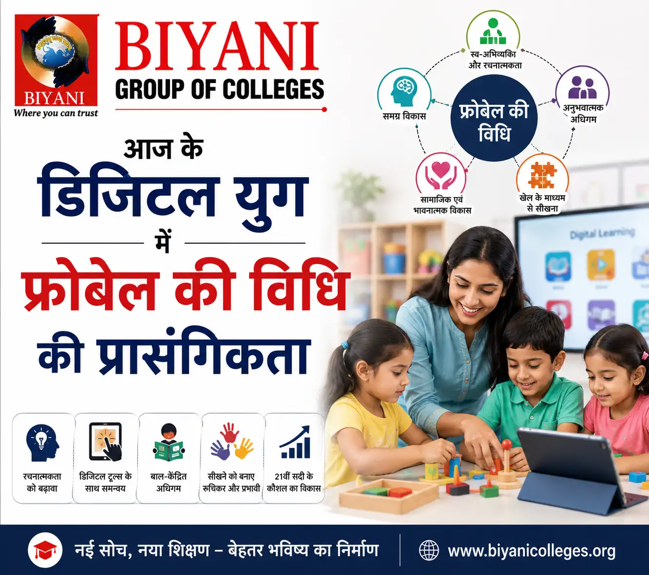 आज के डिजिटल युग में फ्रोबेल की विधि की प्रासंगिकता