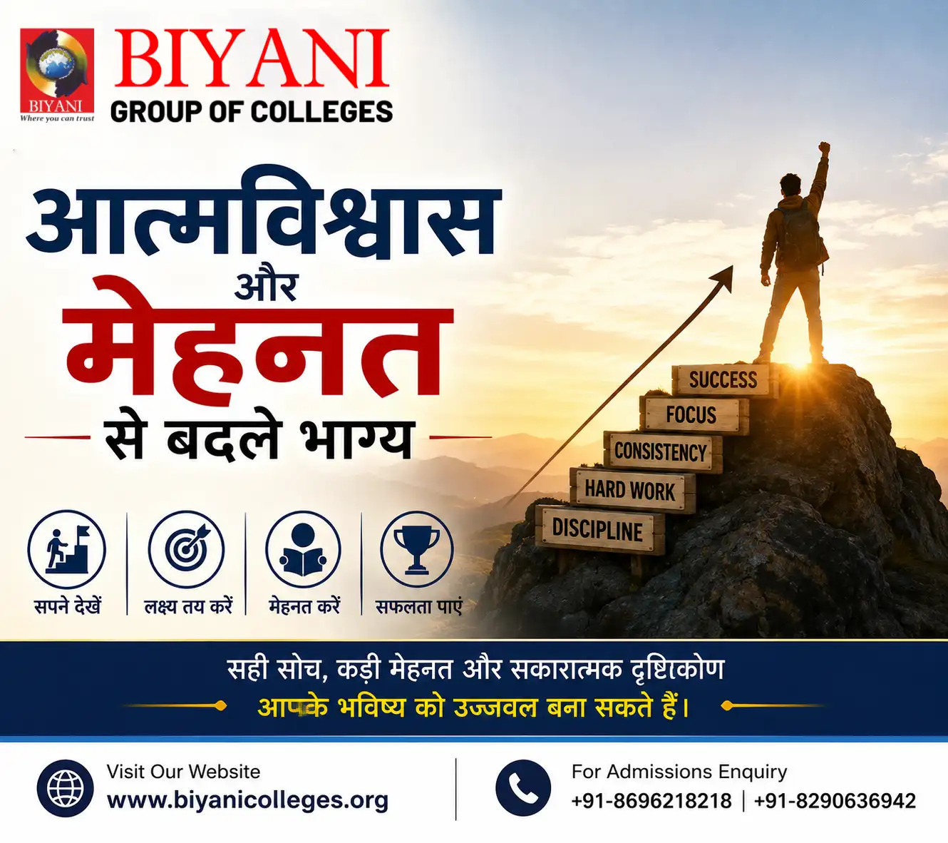 आत्मविश्वास और मेहनत से बदले भाग्य