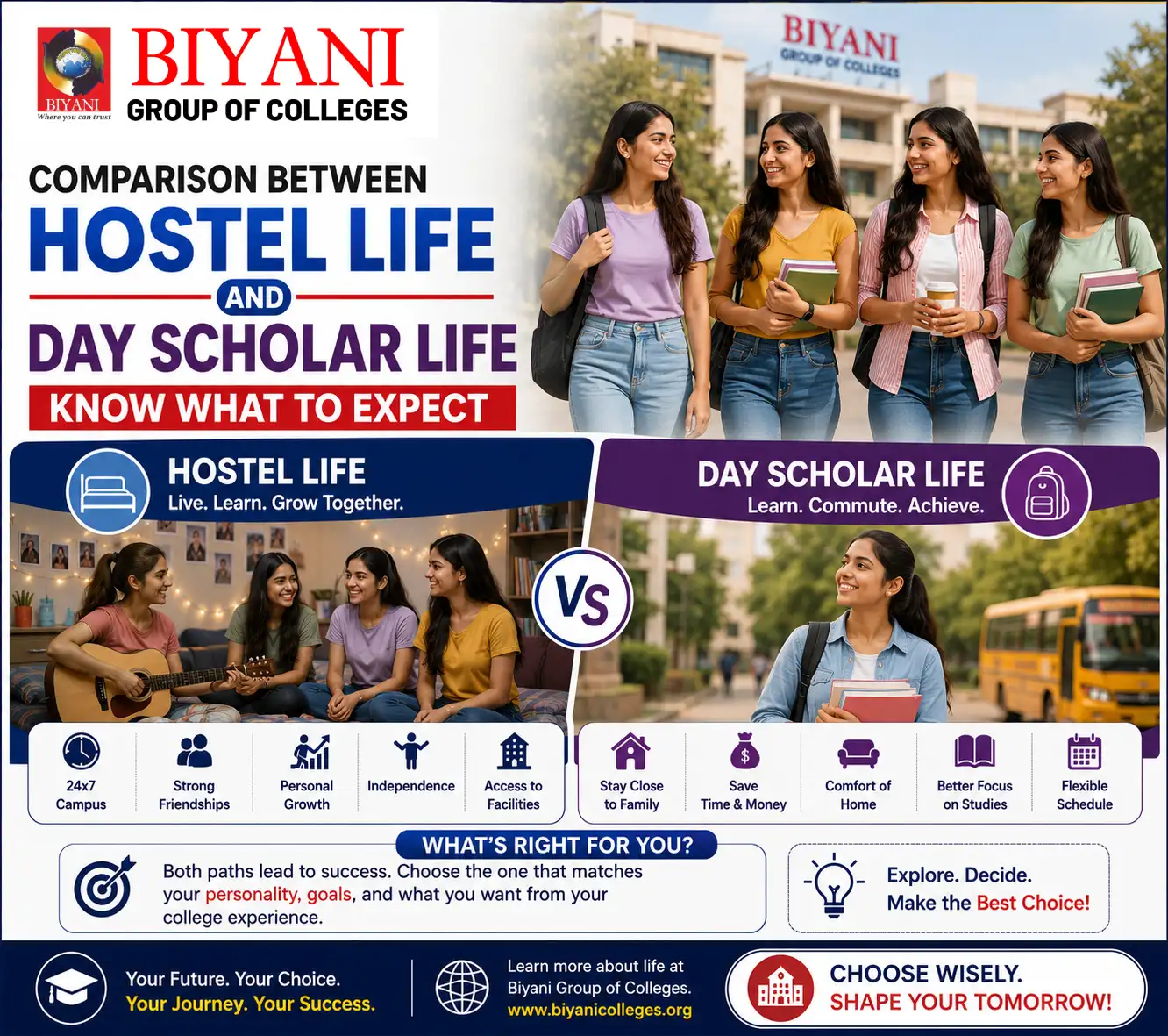 Comparison between Hostel Life and Day Scholar Life Know What to Expect