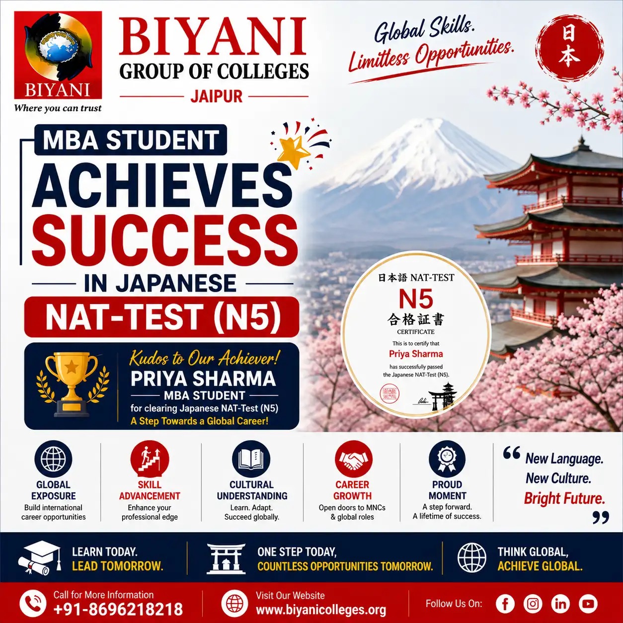MBA Student Achieves Success in Japanese NAT-Test (N5)
