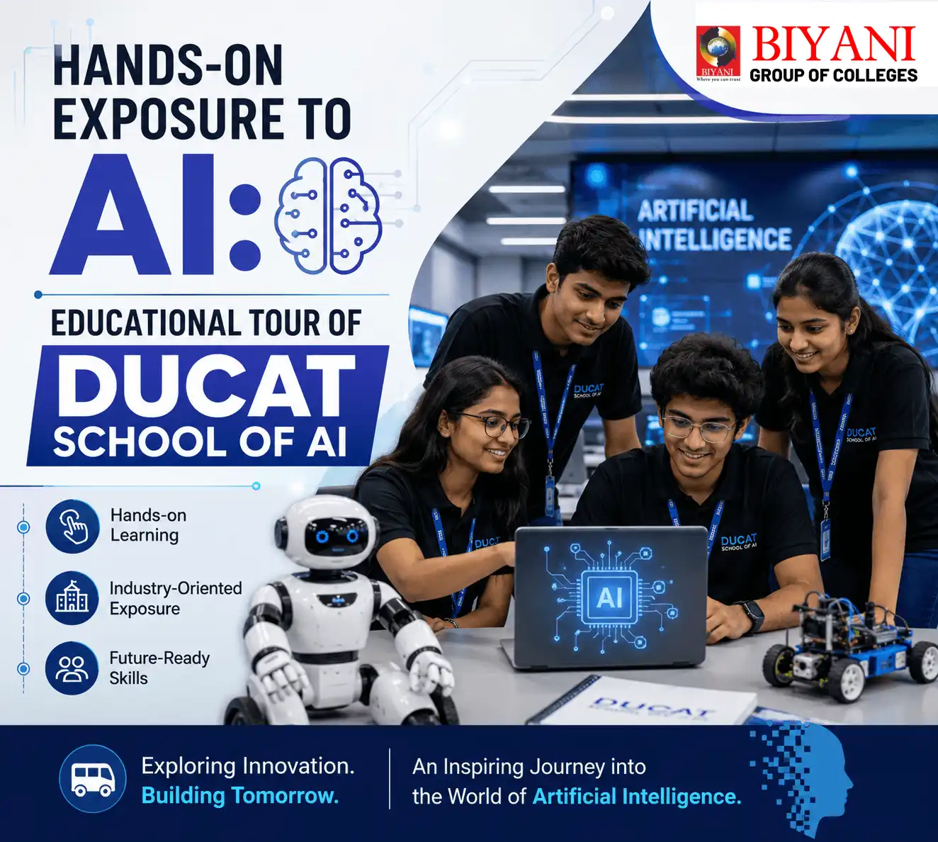 Hands on Exposure to AI Educational Tour of DUCAT School of AI