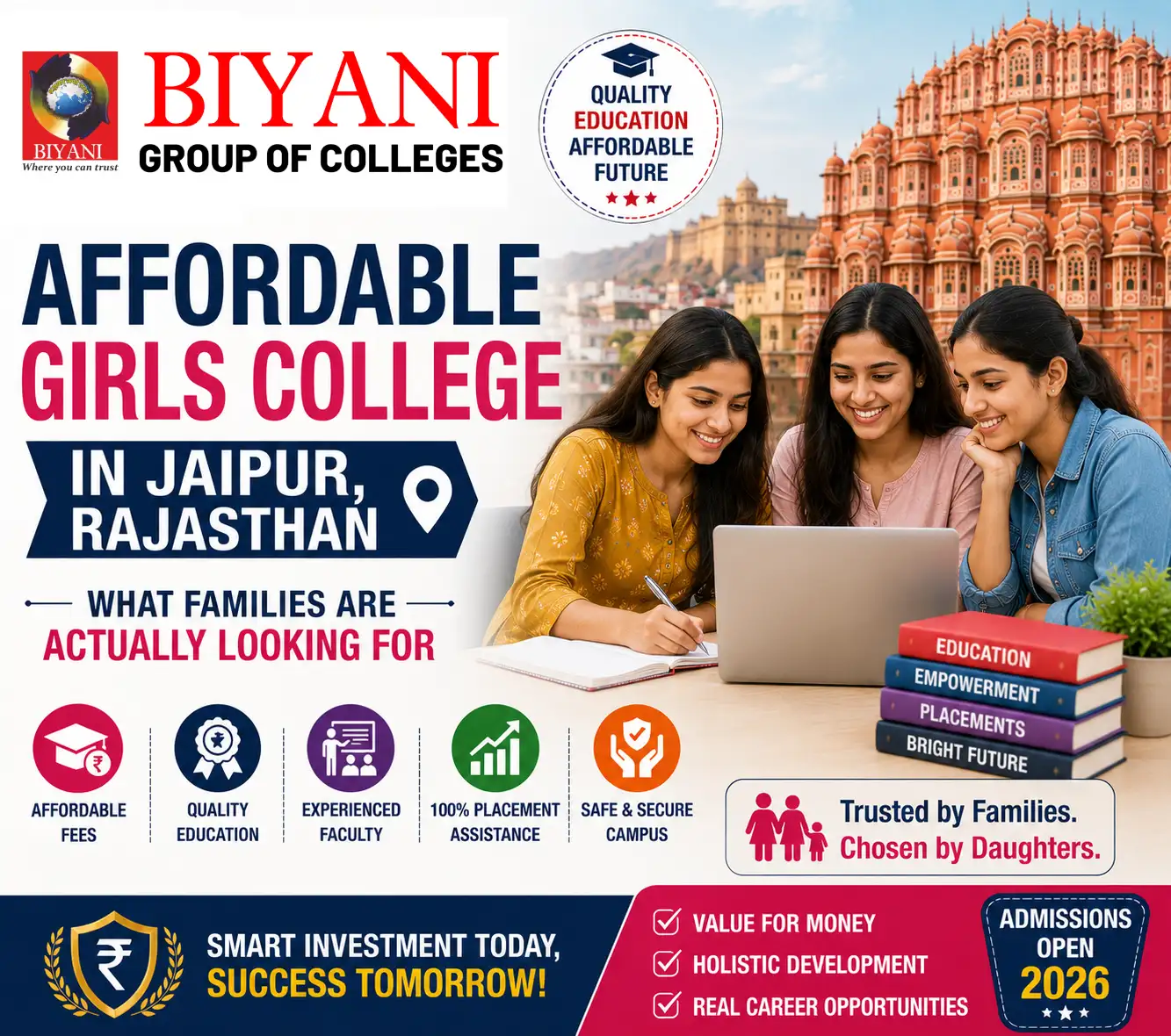 Affordable Girls College in Jaipur, Rajasthan — What Families Are Actually Looking For