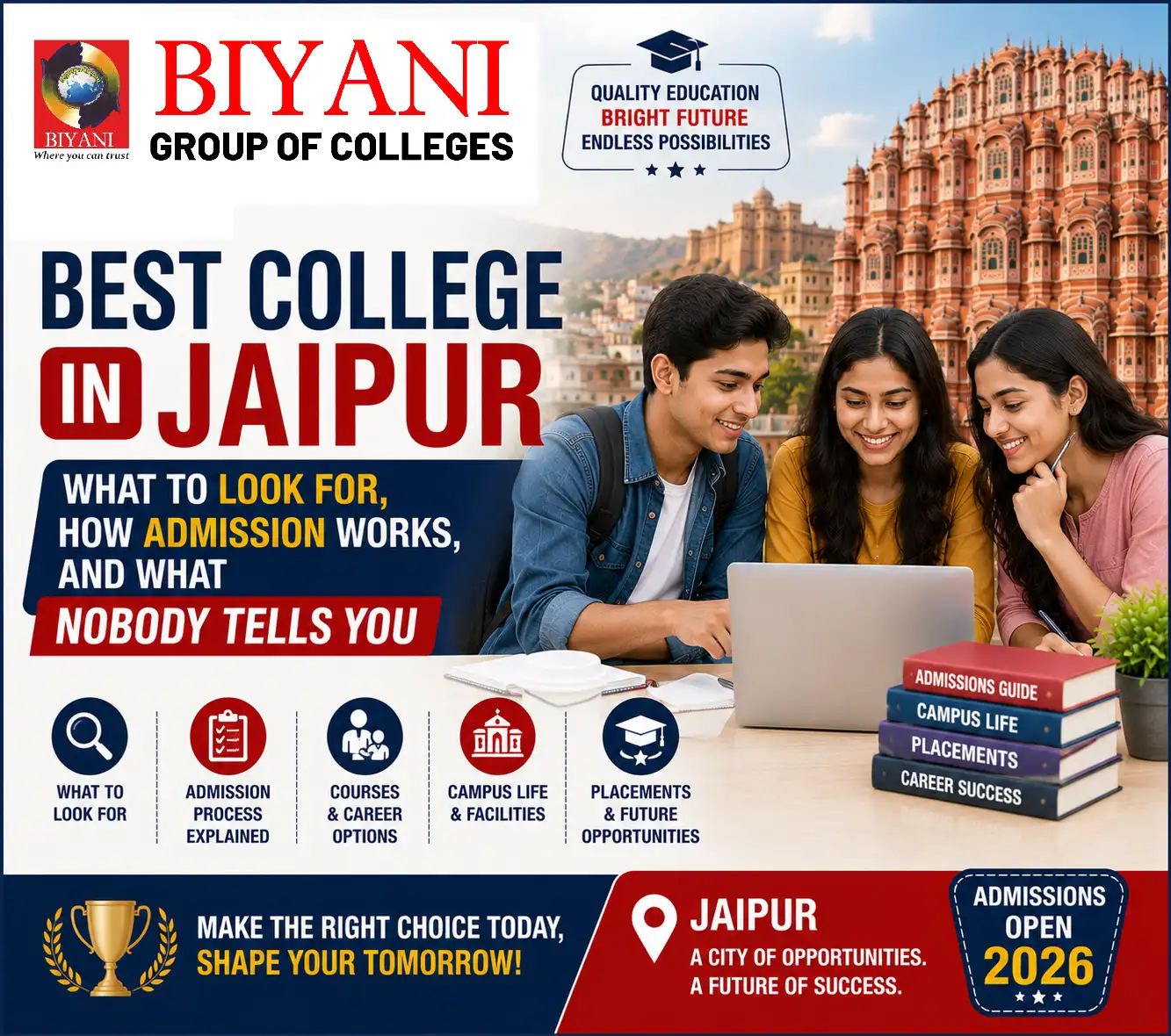 Best College in Jaipur What to Look For, How Admission Works, and What Nobody Tells You