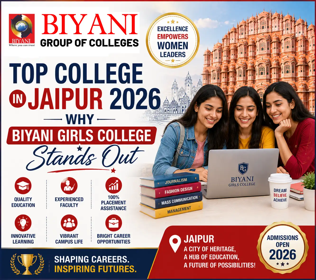 Top College in Jaipur 2026 Why Biyani Girls College Stands Out