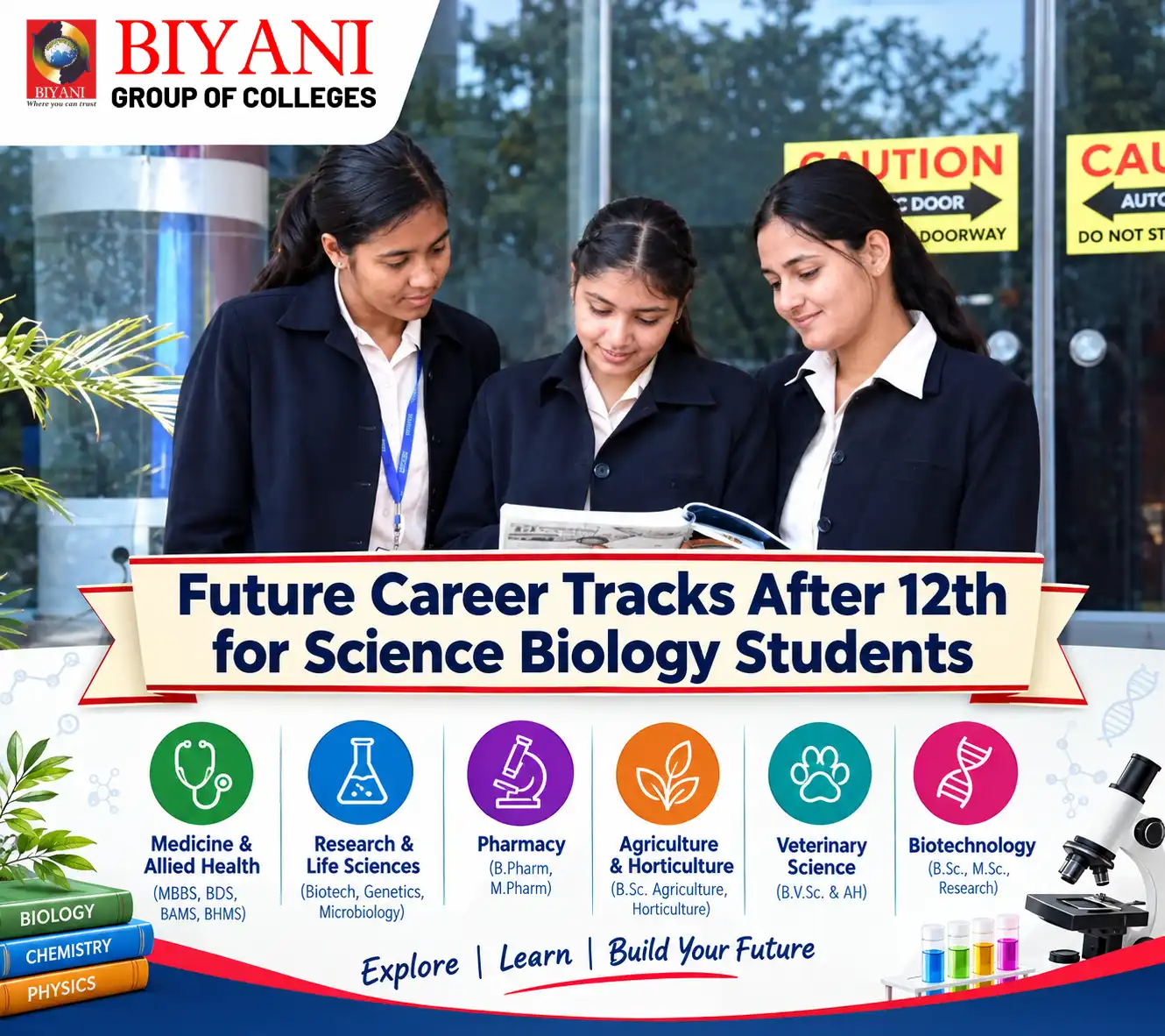 Future Career Tracks After 12th for Science Biology Students