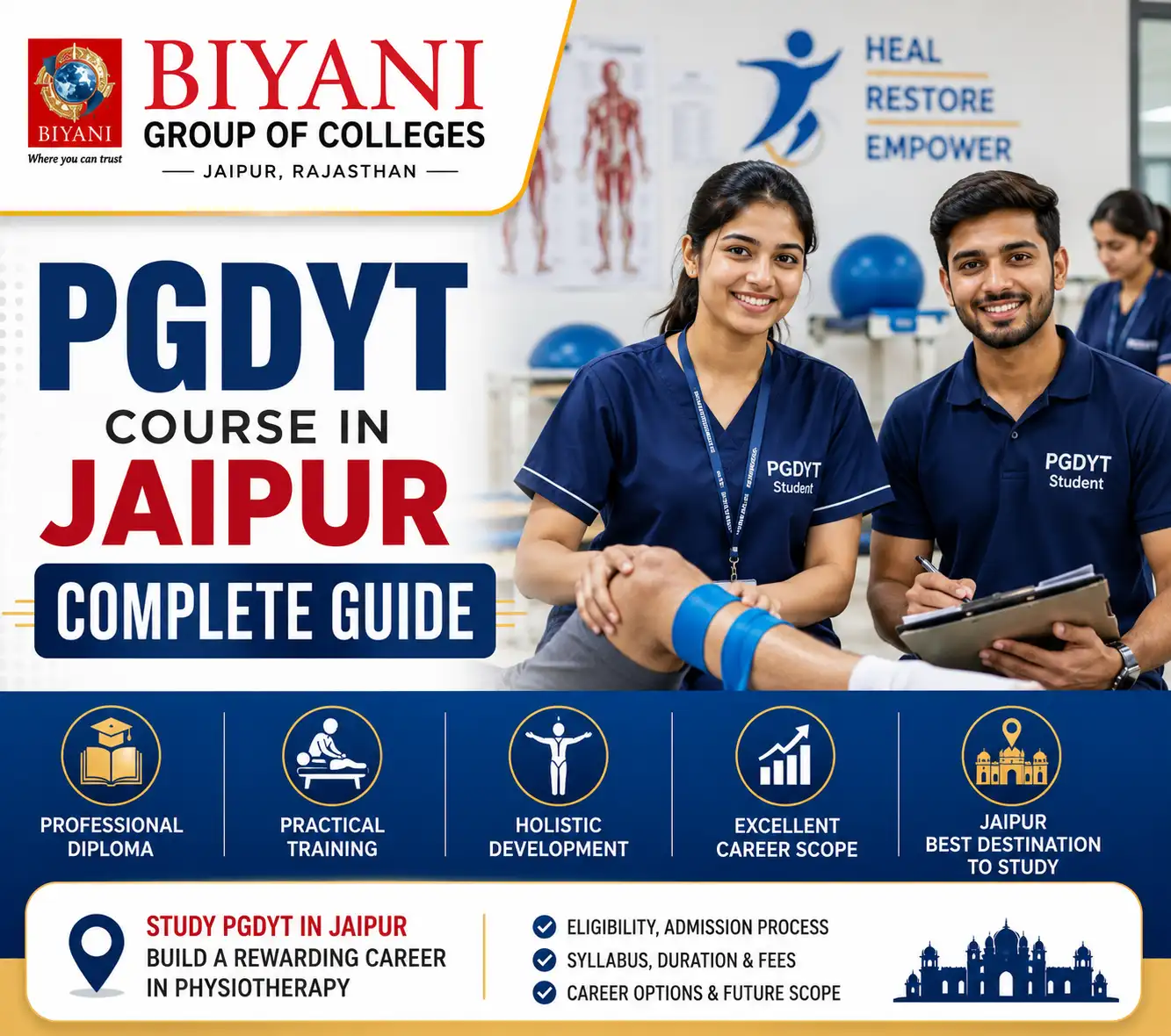 PGDYT Course in Jaipur Complete Guide