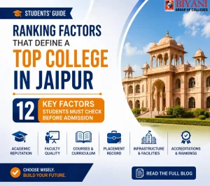 Ranking Factors That Define a Top College in Jaipur 12 Key Factors Students Must Check Before Admission