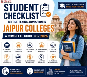 Student Checklist Before Taking Admission in Jaipur Colleges A Complete Guide for 2026