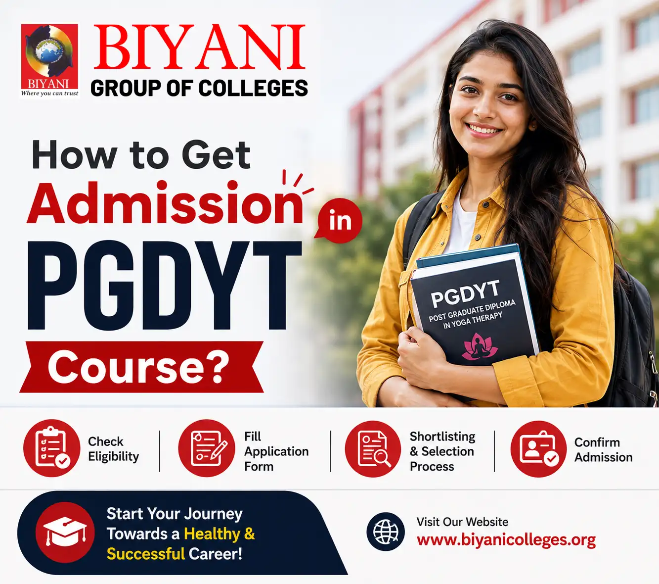 How to Get Admission in PGDYT Course