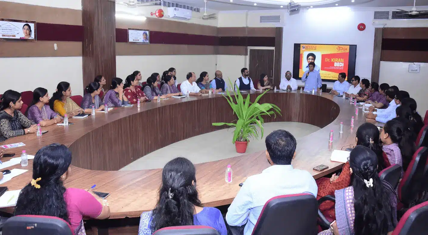 kiran bedi Oorja meeting biyani college