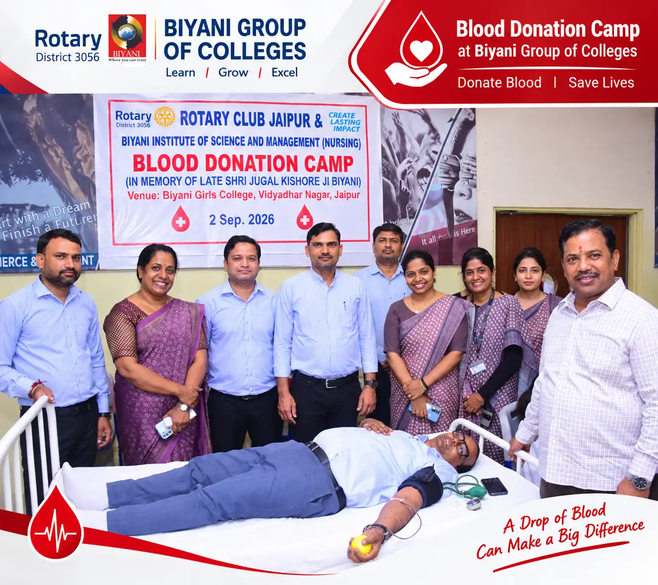 Blood Donation Camp at Biyani Group of Colleges