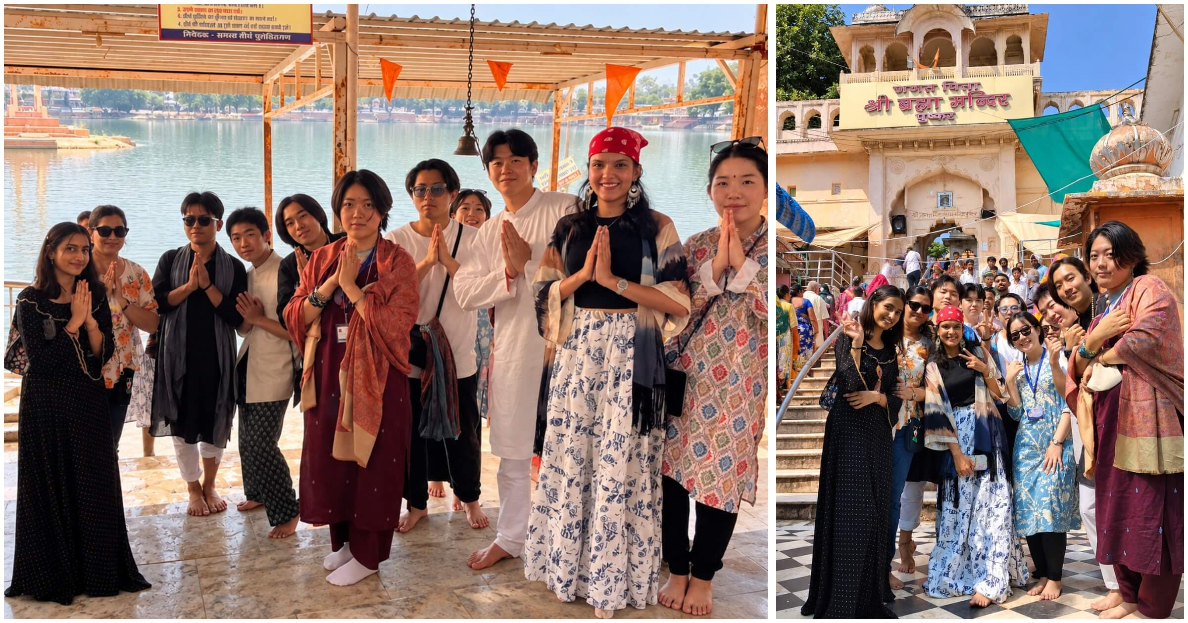 Gulabi student exchange japanese student pushkar visit