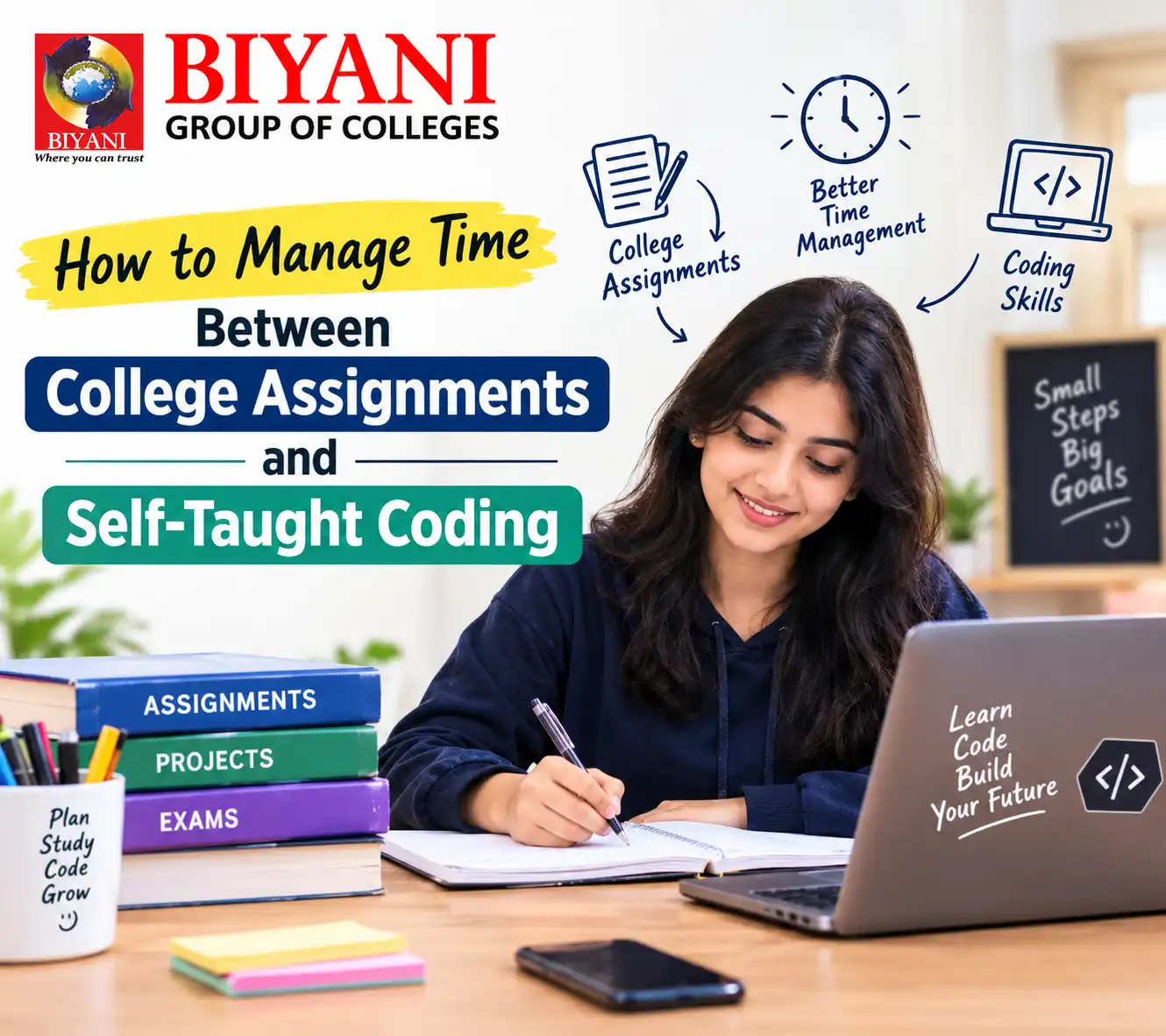 How to Manage Time Between College Assignments and Self-Taught Coding