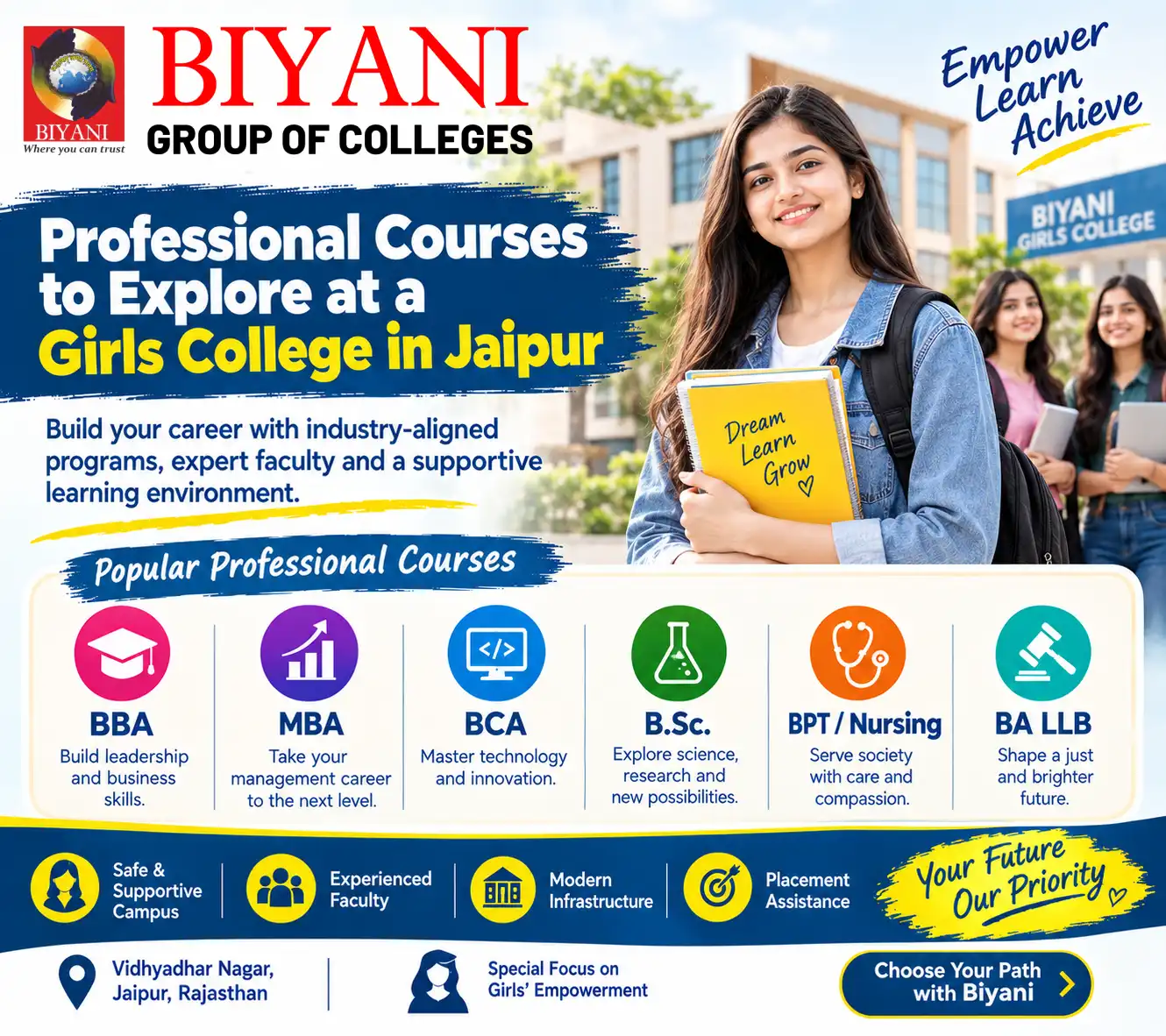 Professional Courses to Explore at a Girls College in Jaipur