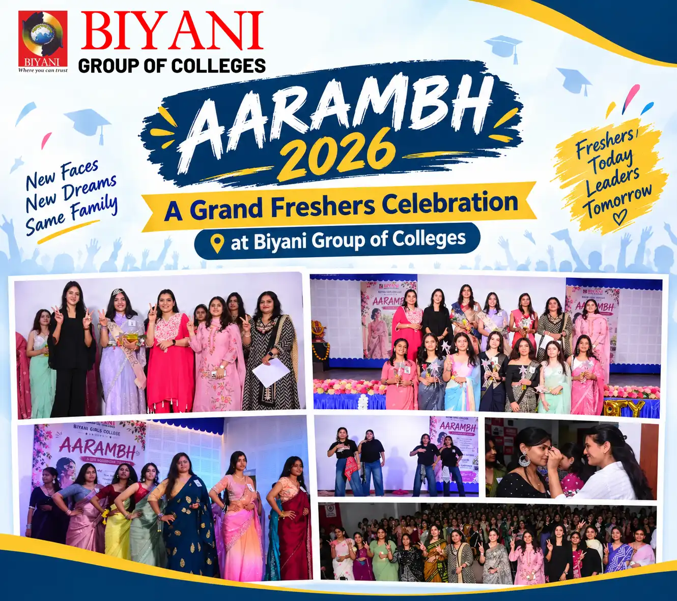 Aarambh 2026 A Grand Freshers Celebration at Biyani Group of Colleges