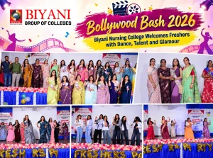 Bollywood Bash 2026 Biyani Nursing College Welcomes Freshers with Dance,Talent and Glamour