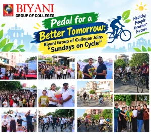 Pedal for a Better Tomorrow Biyani Group of Colleges Joins “Sundays on Cycle”