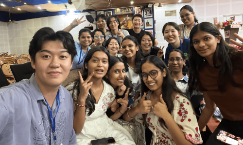 Gulabi student-exchange programme japanese dance sonarbhusi